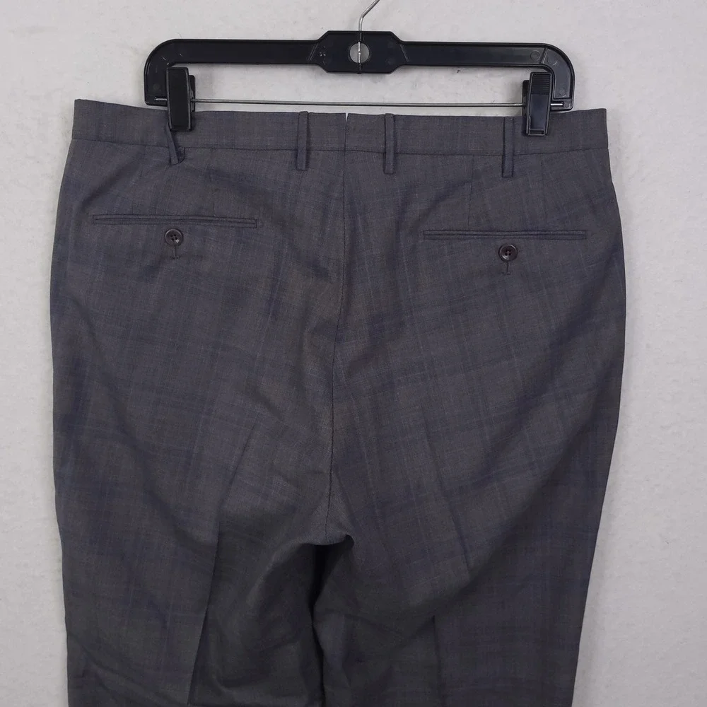 Incotex Dress Pant Men36 Fits 34x29 Plaid Super 130s Wool Classic Fit Pattern B